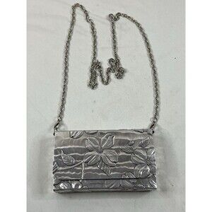 Rare August Wendell Hammered Aluminum Purse Dogwood New